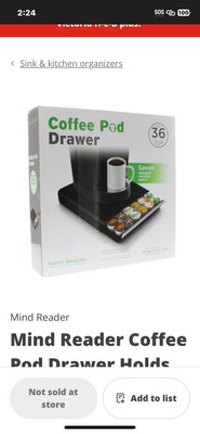 Mind Reader 36 Capacity K-Cup Storage Drawer