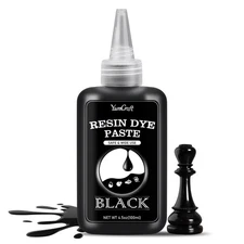 Black Epoxy Resin Pigment Paste - 4.5oz Concentrated Black Resin Dye Paste fo...