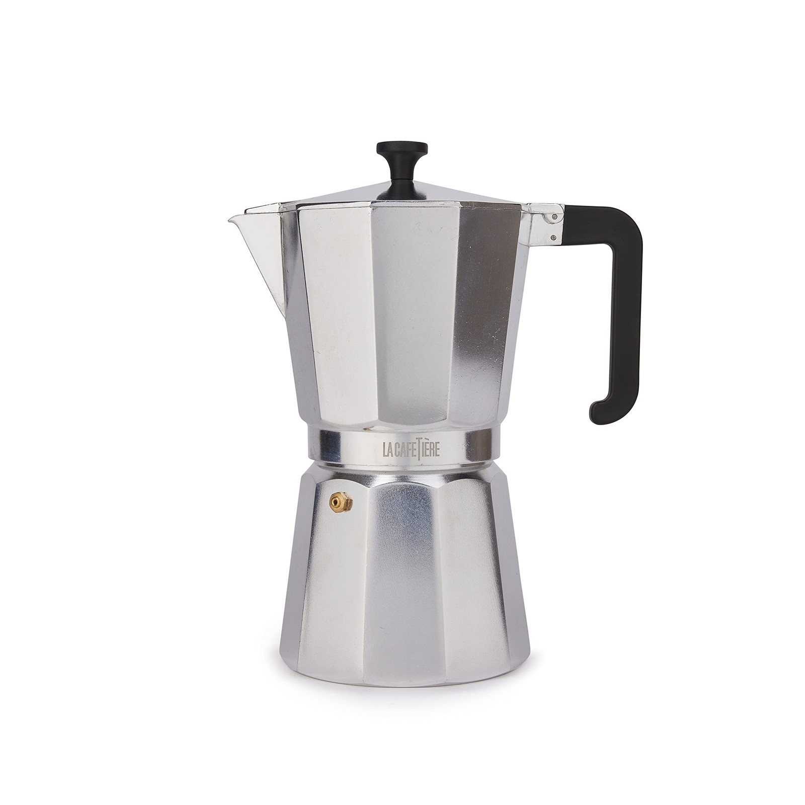 La Cafetière Venice Espresso Maker in alluminio, dodici tazze, argento, (T6m)
