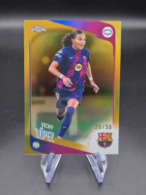 Topps Chrome UWCL 2025-26 - Vicky Lopez FC Barcelona - Parallel /50