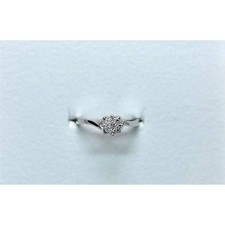 Anello Solitario Giorgio Visconti Oro bianco e Diamanti ABX16180 Ring Donna 0,08