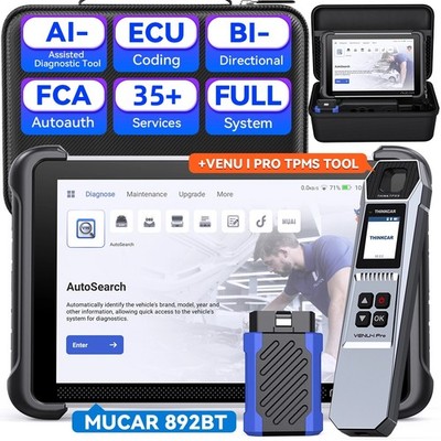 MUCAR 892BT KFZ OBD2 Diagnosegerät 35 Reset+VENU-i PRO Reifendruckprogrammierung