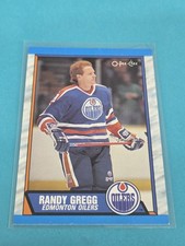 1989-90 O-Pee-Chee #229 Randy Gregg Edmonton Oilers HOCKEY Card 7K