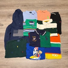 Kids Polo Ralph Lauren 10 Piece Bundle Hoodie Pants Polo Shirts Youth Size 6-7