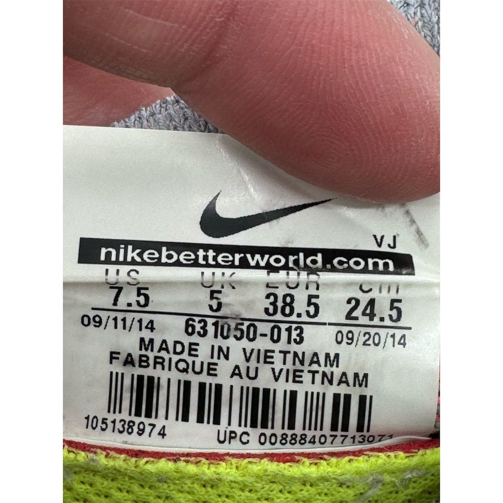 Nike Free 4.0 Flyknit Women's Running Shoes Gray/Pink Size 7.5 thumbnail 6