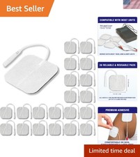 Tens Unit Electrodes Pads 2x2 20 Pcs Replacement Pads Electrode Patches for E...