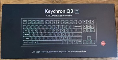 Keychron Q3 Wired Custom Mechanical Keyboard Knob Version, TKL Tenkeyless (ISO)