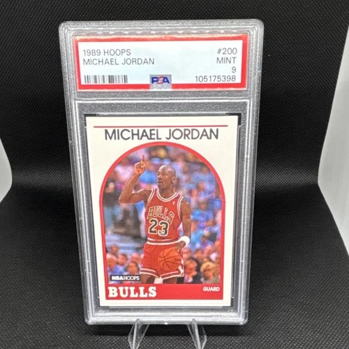 1989-90 NBA Hoops #200 Michael Jordan PSA 9 Chicago Bulls Basketball Card