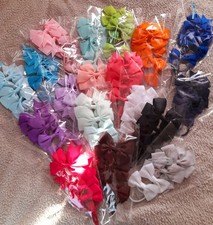 Big Bundle Bag of New assorted Bow Clips, Bow and elastic ,and clips