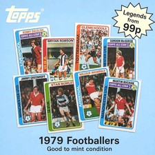1979 Topps Footballers pale blue backs good to mint condition