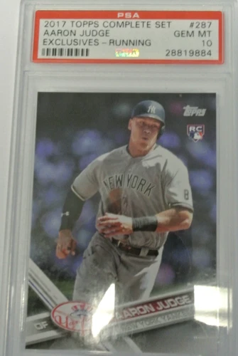 2017 Topps Complete Set Exclusives #287 Aaron Judge Exclusives-Running PSA 10