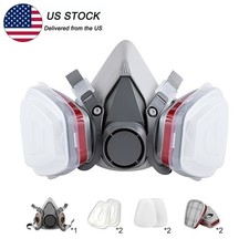 PRO 6200 Half Face Gas Mask Cover Painting Spraying Respirator Work Facepiece