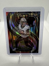 Spencer Rattler 2024 Select Football #130 Red & Black Prizm Shock Rookie RC