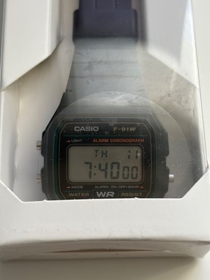 CASIO Collection Standard F-91W-3JH Green Line Men's [Japan Set]