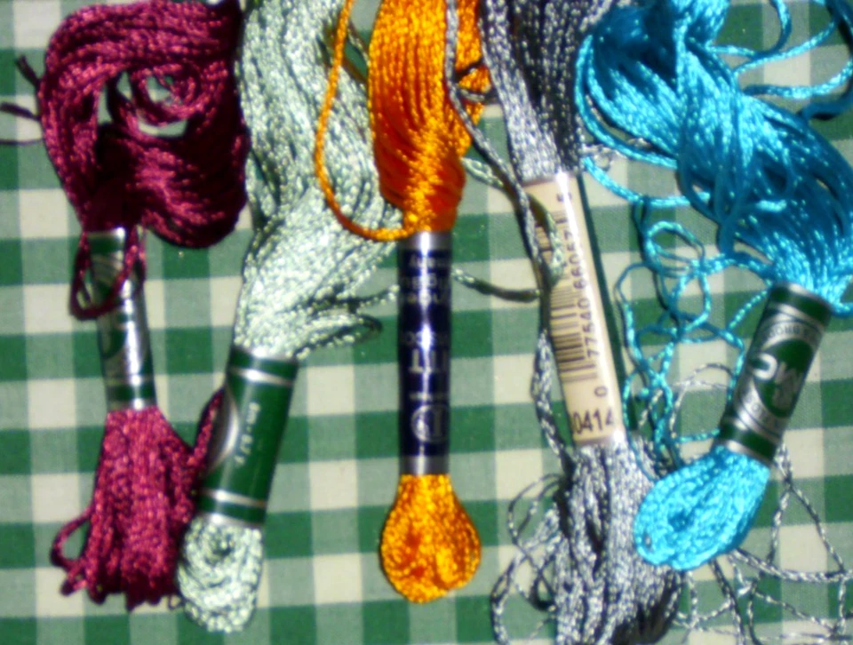 24 DMC Rayon Skeins Embroidery Thread (See Description for #'s) - Image 4 of 4