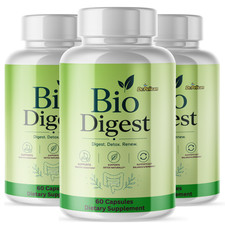 Bio Digest-Gut & Digestive Support- 3 Bottles- 180 Capsules