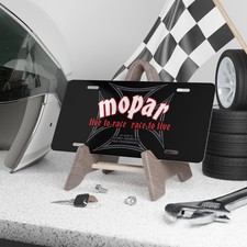 Live To Race Race To Live Mopar Muscle Car Vanity License Plate 12x6