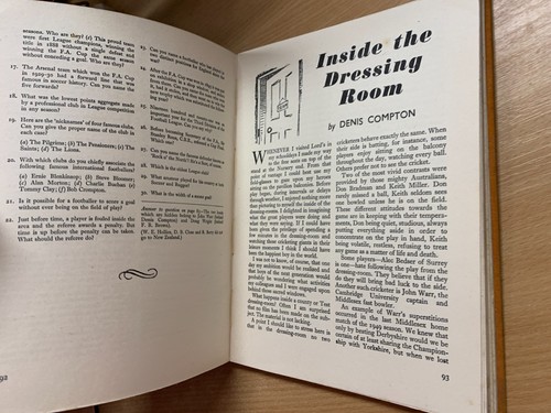 1952 "DENIS COMPTON'S ANNUAL 1952" ILLUSTRATED CRICKET HARDBACK BOOK (P4) - Picture 13 of 20