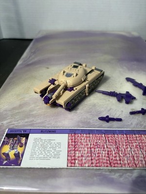 Vintage G1 Transformers BLITZWING 1985 COMPLETE w/ Tech Specs