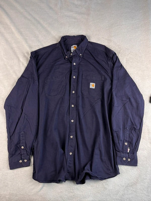 Carhartt FR Hemd Arbeitshemd longsleeve Gr. XL Fire Flame Resistant feuerfest