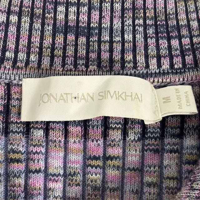 Suéter para mujer Jonathan Simkhai cuello medio acanalado tejido pulóver top Foto 3 de 4