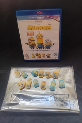 Minions Blu-ray Film + 12x Sammler Minion Figuren Set - Konvolut - sehr guter Zustand