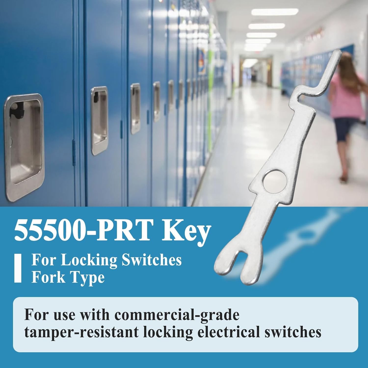 20Pcs 55500-PRT Fork Type Key for Locking Electrical Switches, Tamper... 