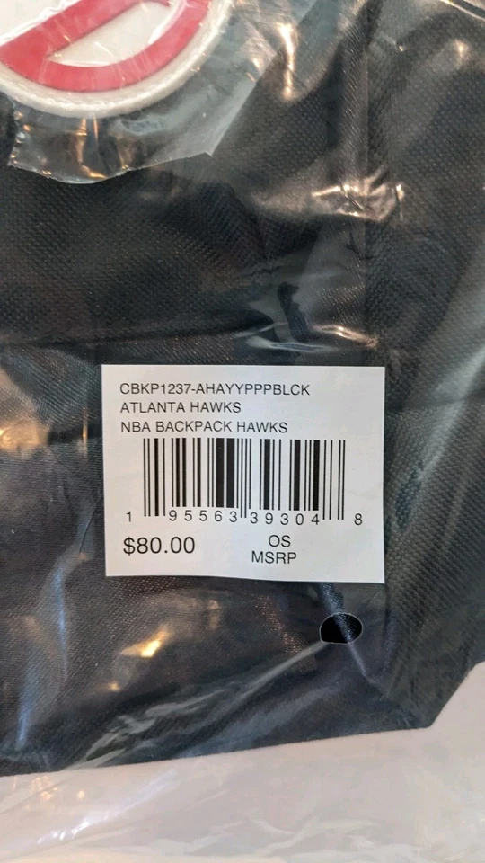 Mochila Mitchell & Ness Atlanta Hawks juvenil o adulto nueva con etiquetas $80 venta al por menor Foto 3 de 4