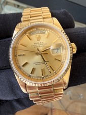ROLEX DAY DATE 36 MM YELLOW GOLD PRESIDENT REF 18238