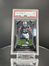 PSA 10 GEM MINT 2019 Panini Prizm Josh Jacobs Base Rookie Card RC #323 PSA 9. rookie card picture