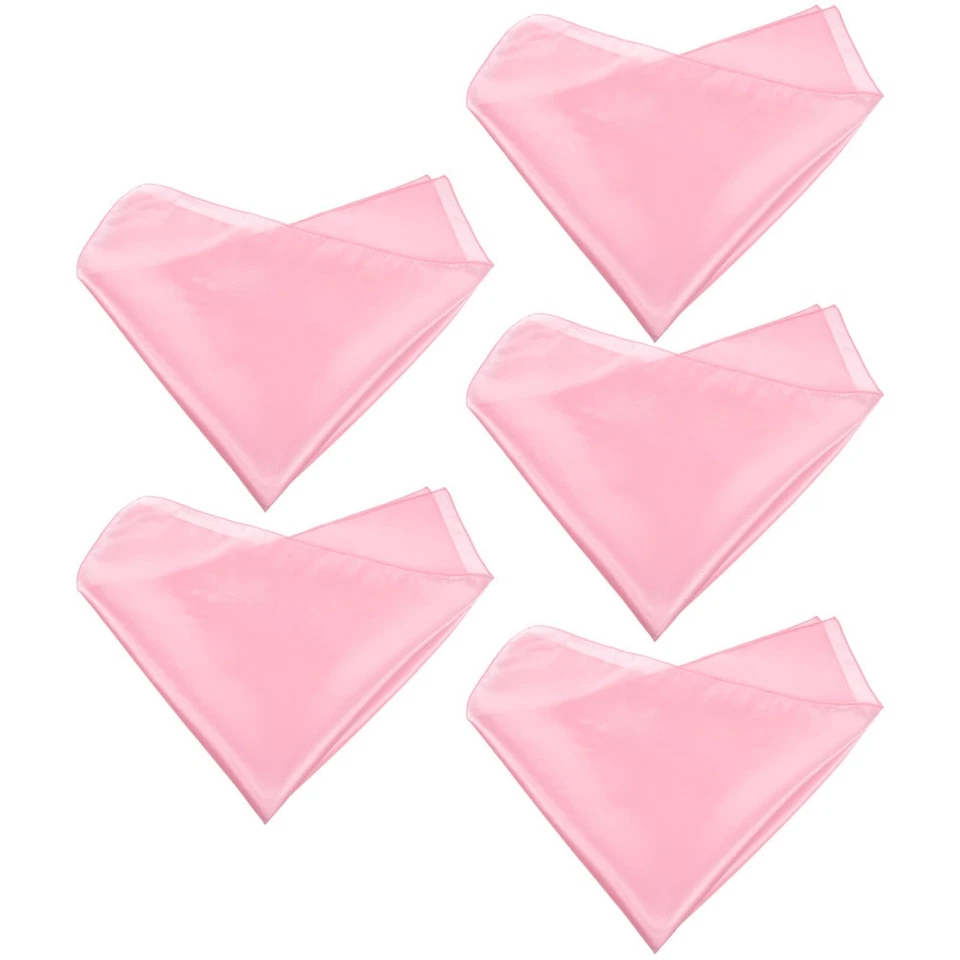  5 pezzi tovaglioli di raso comodi tavolino in tessuto in raso tovaglioli - Immagine 2 di 4