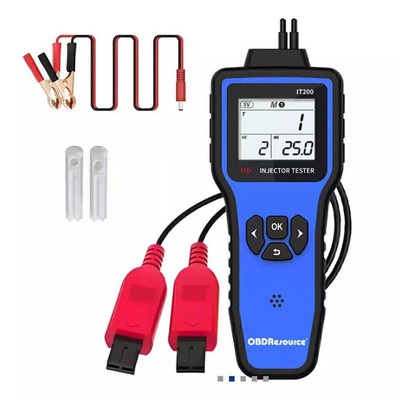 Universal Fuel Injector Tester Cleaner & Adapter DIY Cleaning Tools Kit 12V 2A
