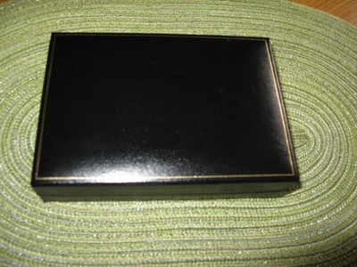 Geschenkbox Geschenkverpackung Giftbox Schachtel - schwarz - 15,7 x 11,2 x 3,5 c
