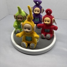 Teletubbies 1998 Playskool 6" Beanie Plush Lot of 4