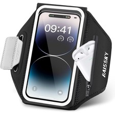 Running Armband 3D Design Sweat Resistant Running Phone Holder Up to 6.9"