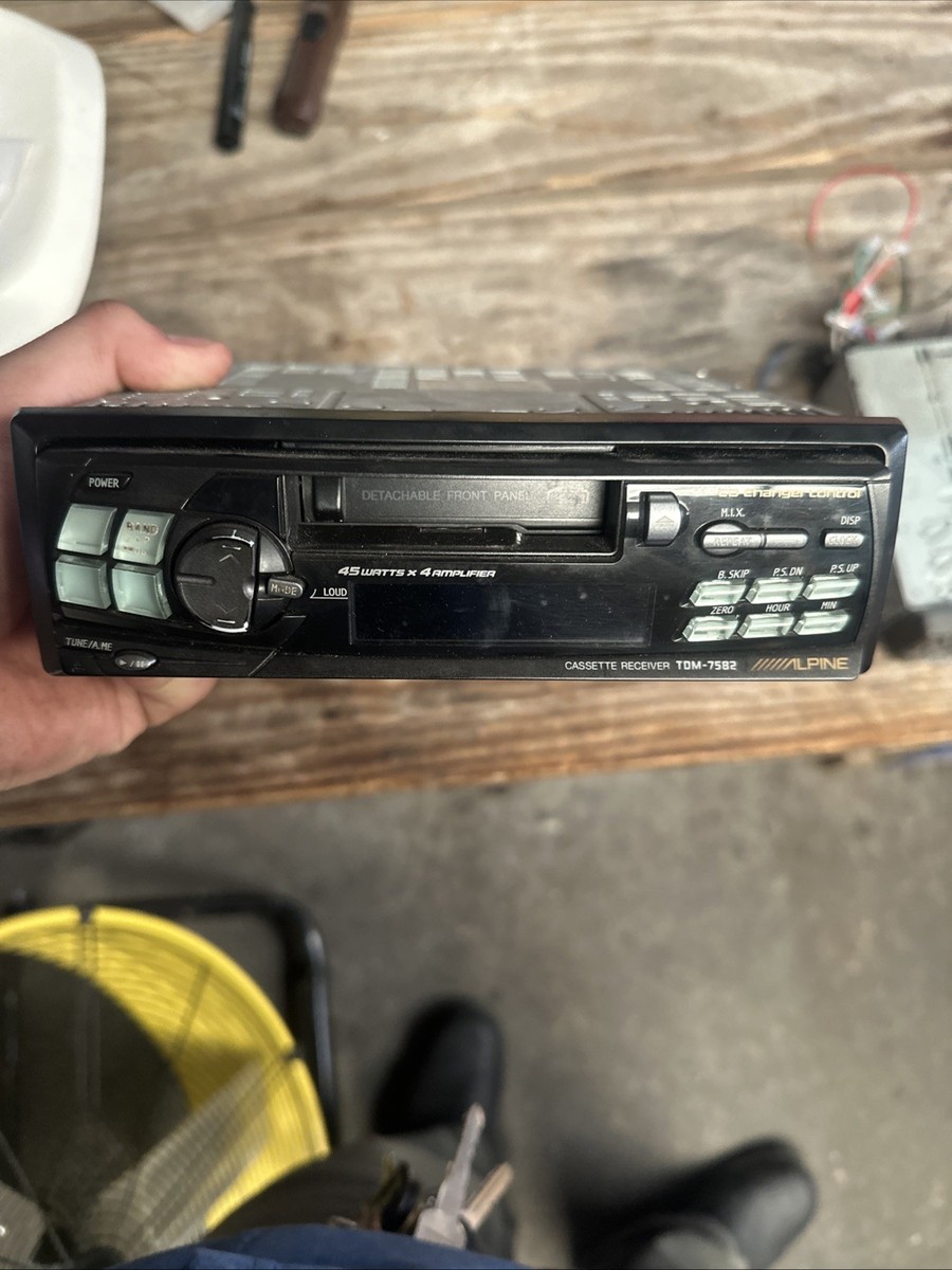 Alpine TDM-7582 Cassette Player In Dash Receiver 93276700323| eBay