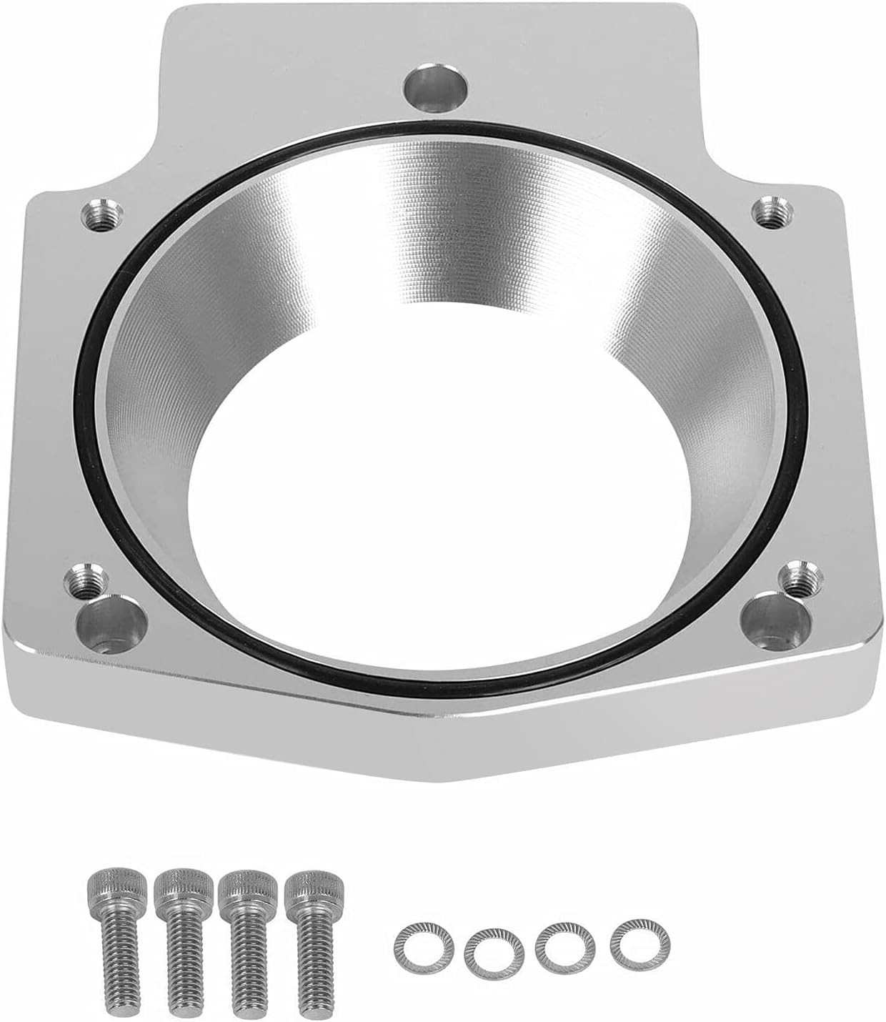 102mm Aluminum Throttle Body Spacer Adapter Plate Kit Compatible with GM LS1 