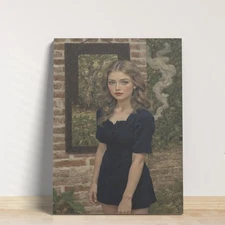 Retro Dark Mysterious Garden Oil Painting Living Room Wall Art Canvas Painting