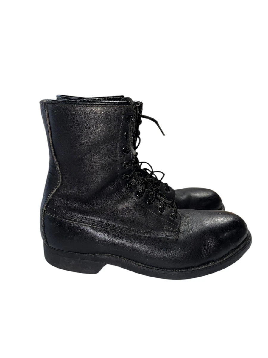 VTG ANSI Biltrite Z41-1983/75 Black Leather Steel Toe Ankle Boots Men\'s 4.5 R Black ansi z41 1 - Gem main image 3