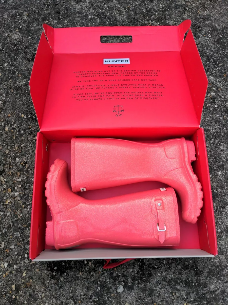 Hunter wellies original kids starcloud rhythmic pink glitter eBay