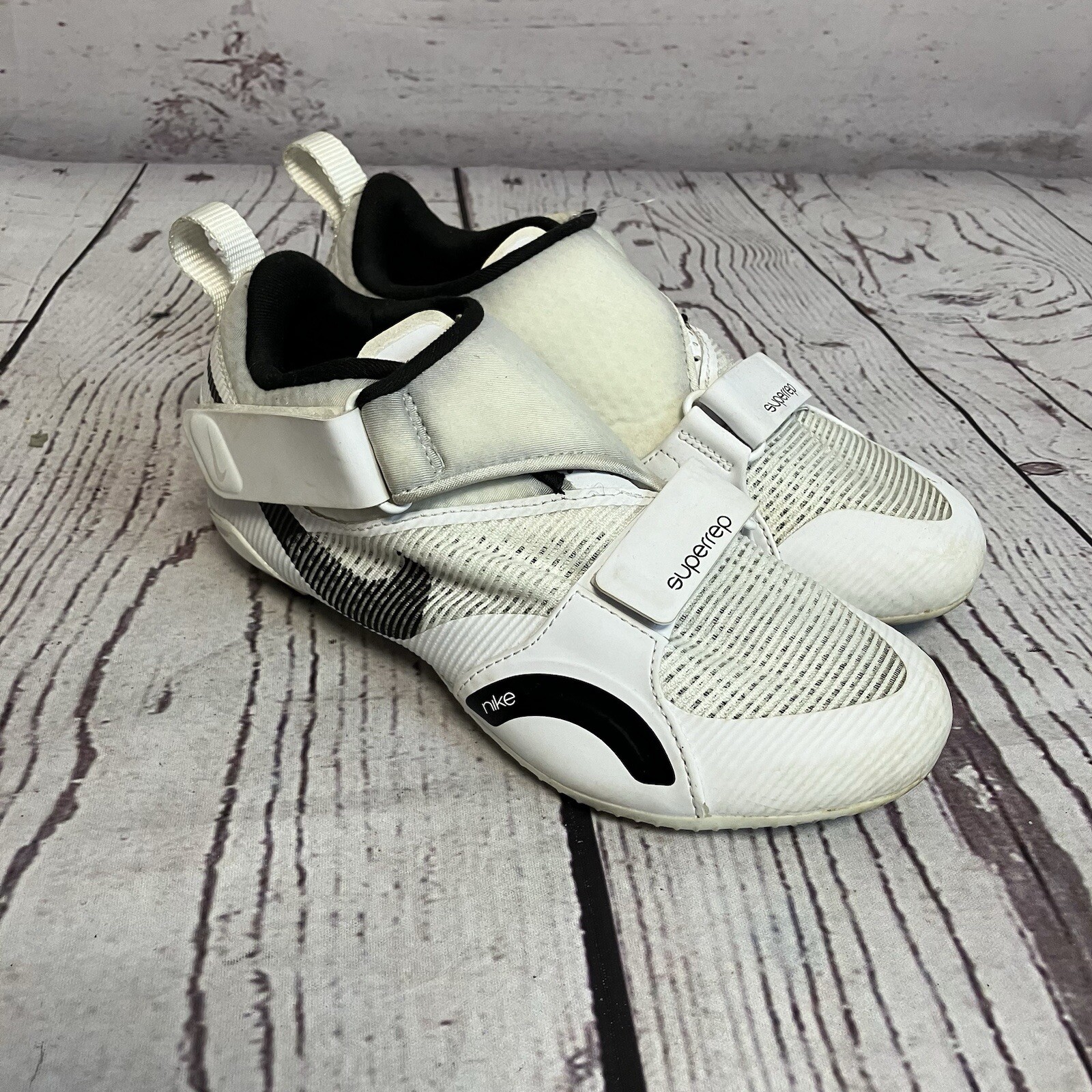 Nike SuperRep Indoor Cycling Shoe White/Black CJ0775-100 Women's Size 6