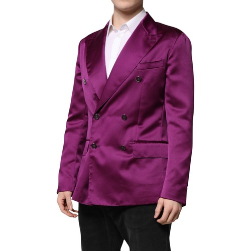 DOLCE & GABBANA Blazer Purple Double Breasted Men Suit Coat IT48/US38/M 2630usd - Picture 2 of 6