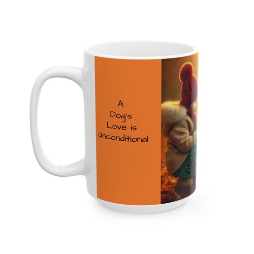Ceramic Mug - A Dog's Love is Unconditional! - Picture 4 of 9