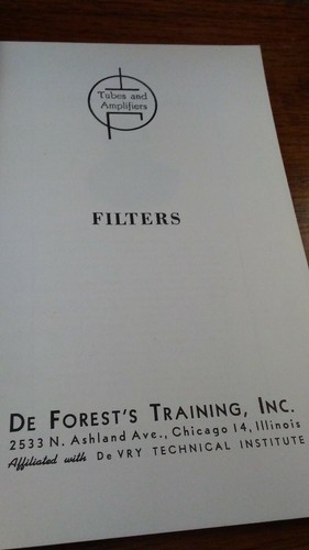 Vintage De Forest's Training Inc Lesson RJA-10 Filters - Picture 6 of 9