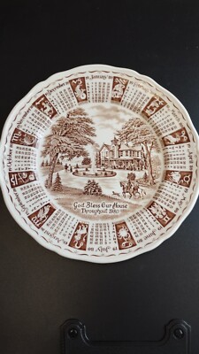1980 Alfred Meakin Kalenderteller Gott segne unser Haus
