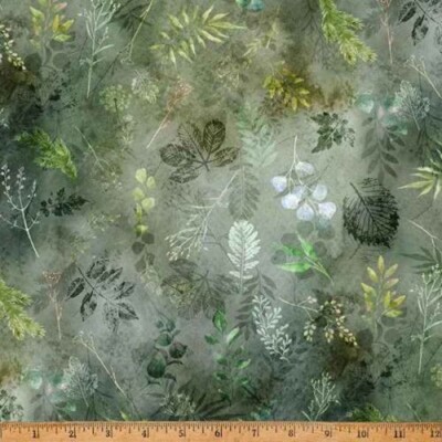 Tree Line By Hoffman Fabrics - Leaf Leaves  #W5435-178