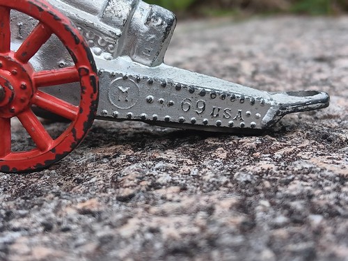 Barclay Manoil Cannon Pre War MC1 Barrel Elevated No 69 WW1 Vintage Toy Soldier - Picture 4 of 6
