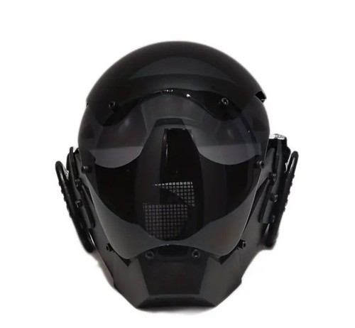 Futuristic Cyberpunk PVC Mask Cool Mechanical Design Halloween Mask - Picture 9 of 12
