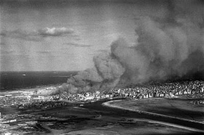 Port Said As seen from an invasion plane 1950s Old Photo