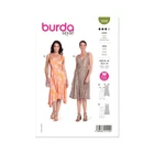 BURDA 5899 SLEEVELESS DRESSES Misses Sewing Pattern Sizes 8 - 18 Skill: AVERAGE